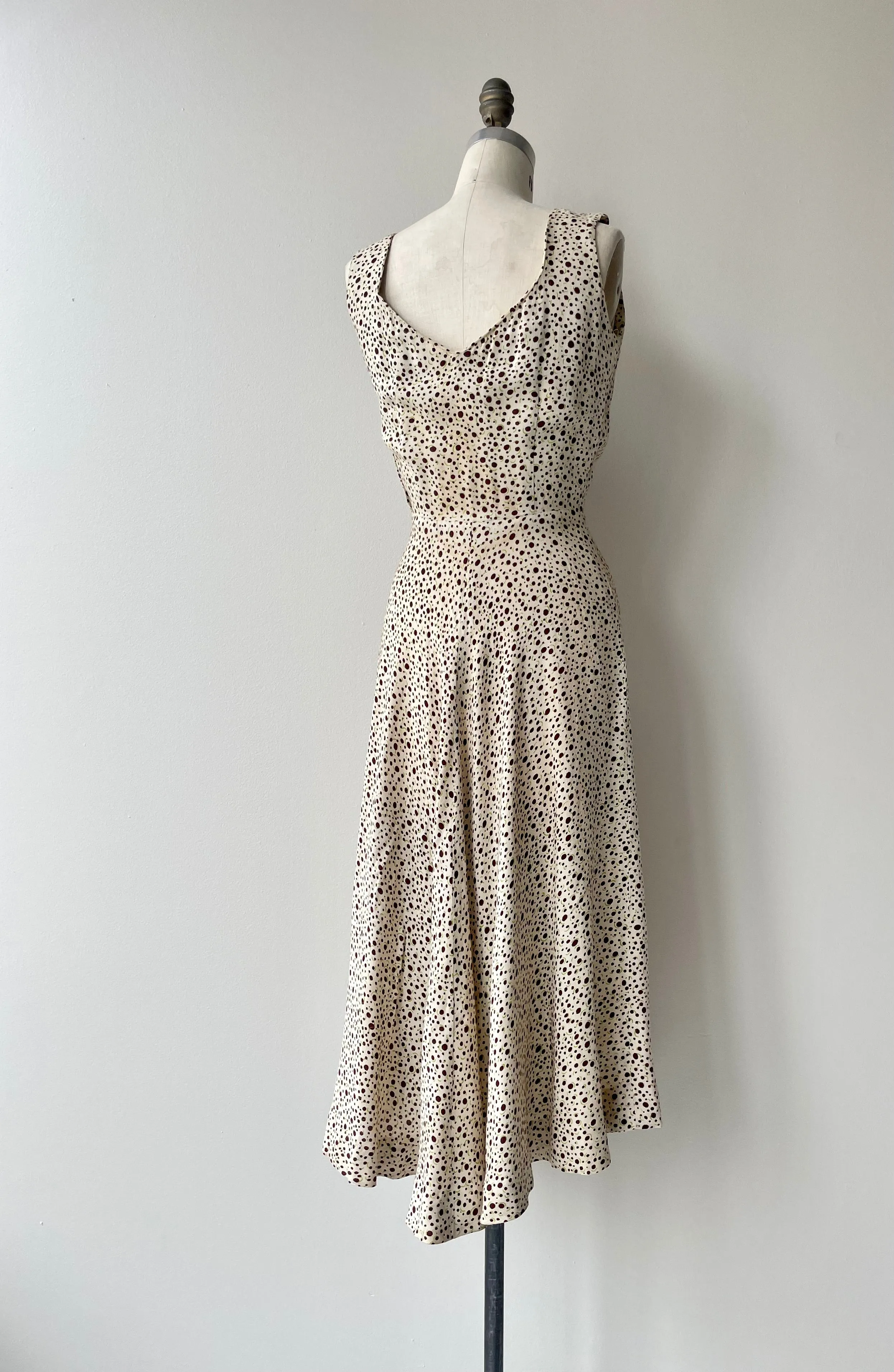 1930s Junia Linen Dress