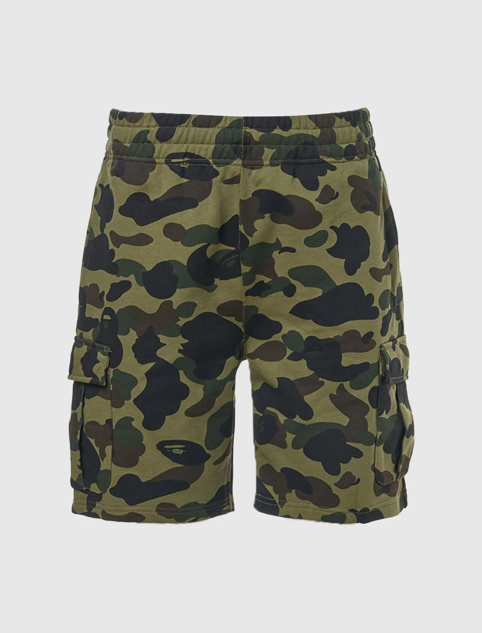 A BATHING APE 6-POCKET SWEATSHORT   GREEN