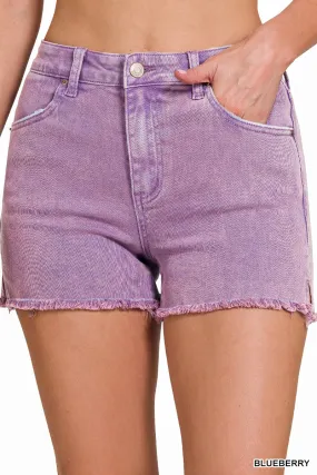 Acid Washed Shorts