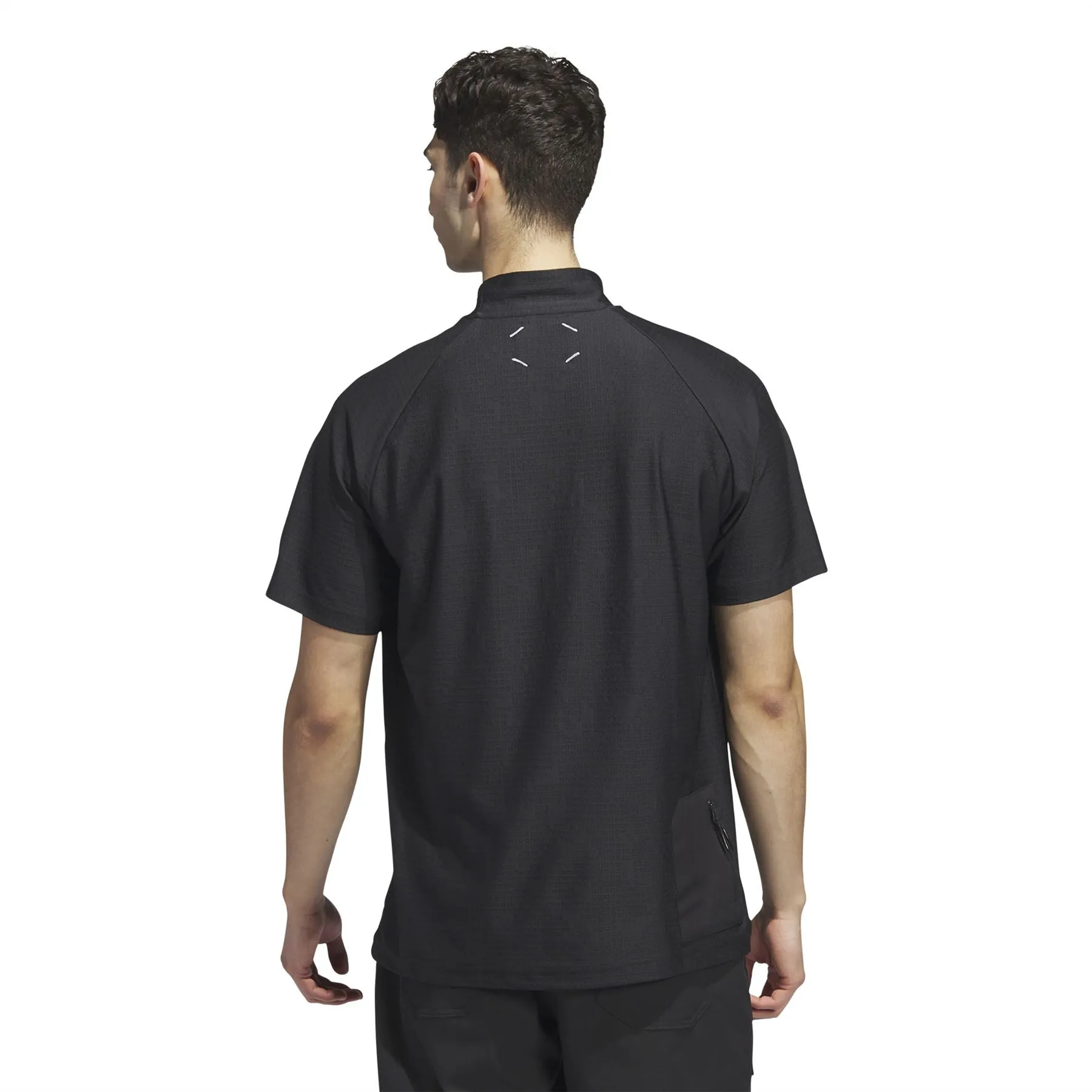 Adicross Mock Neck Polo Black - AW23