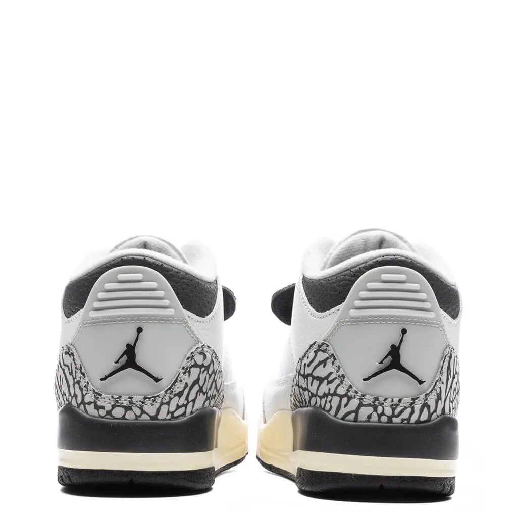 Air Jordan 3 Retro Hide N Sneaks (PS) - White/Black/Iron