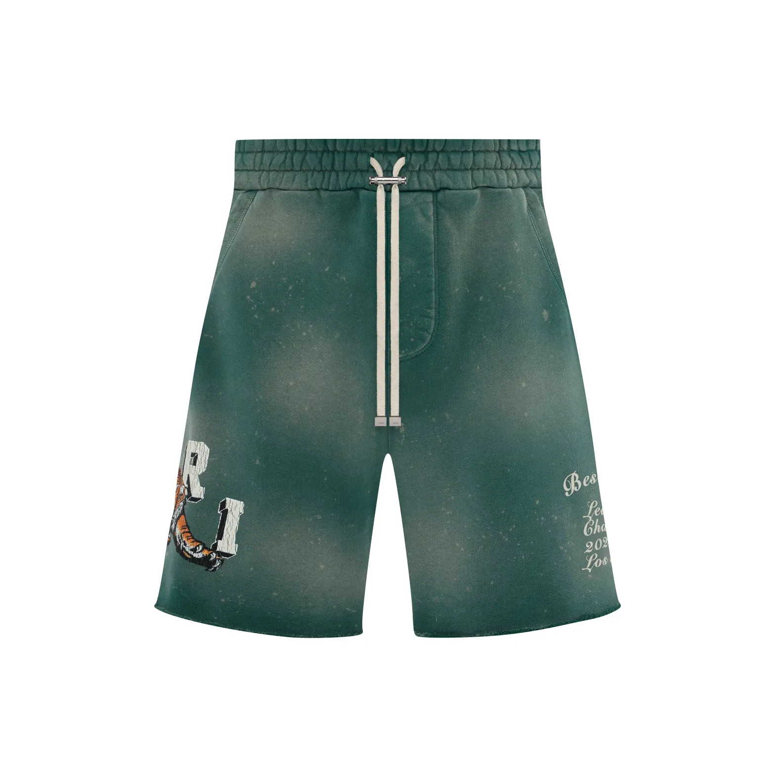 AMIRI VINTAGE TIGER SWEATSHORT - GREEN