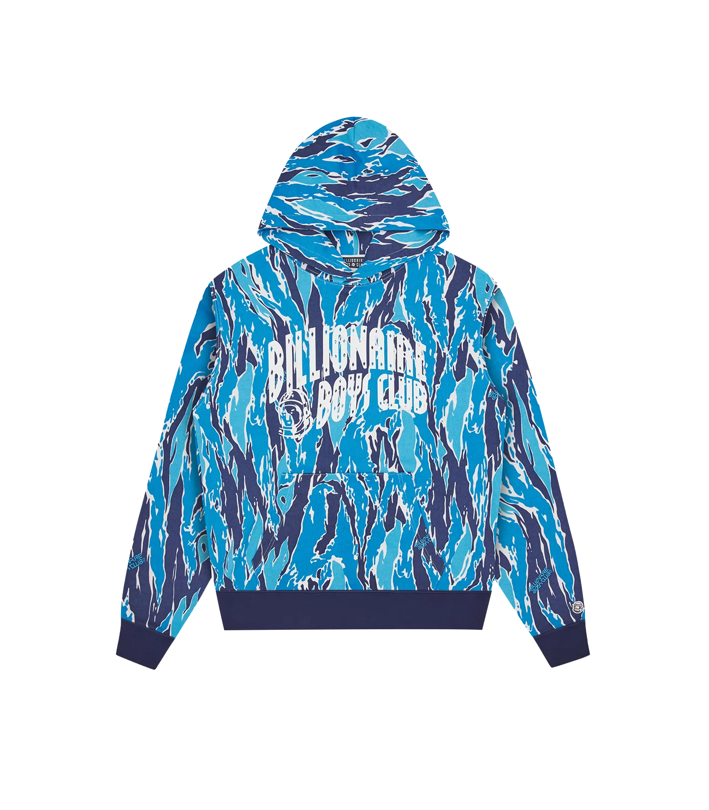 ARCH LOGO CAMO POPOVER HOOD - BLUE