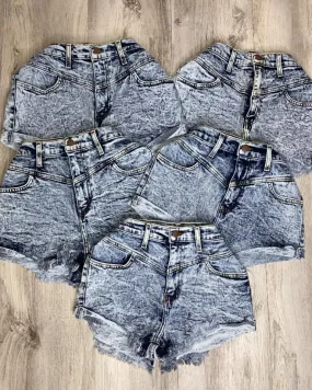 Avery Acid Wash Shorts