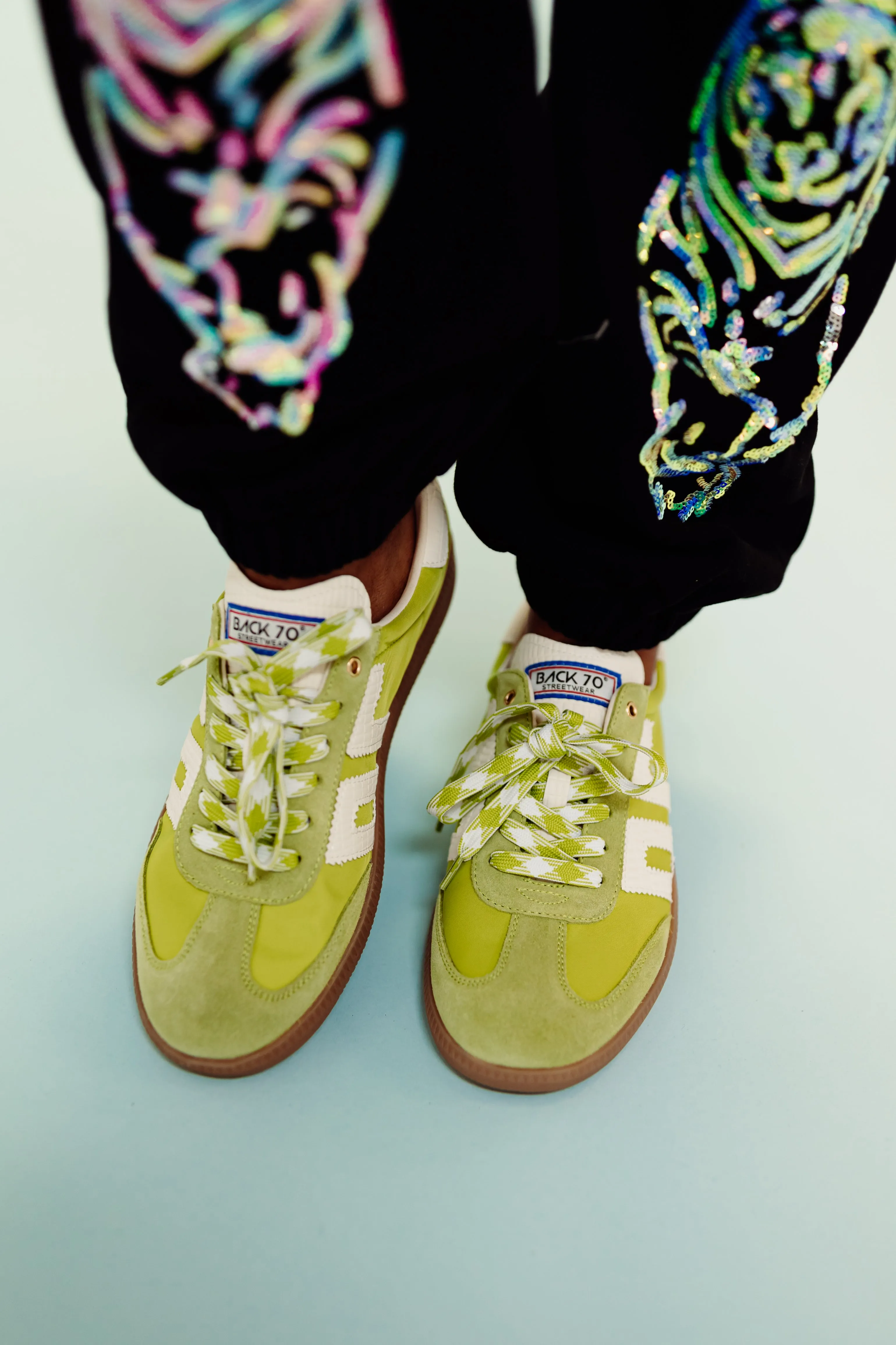 Back70 Streetwear Retro Ghost Sneaker in Lemon