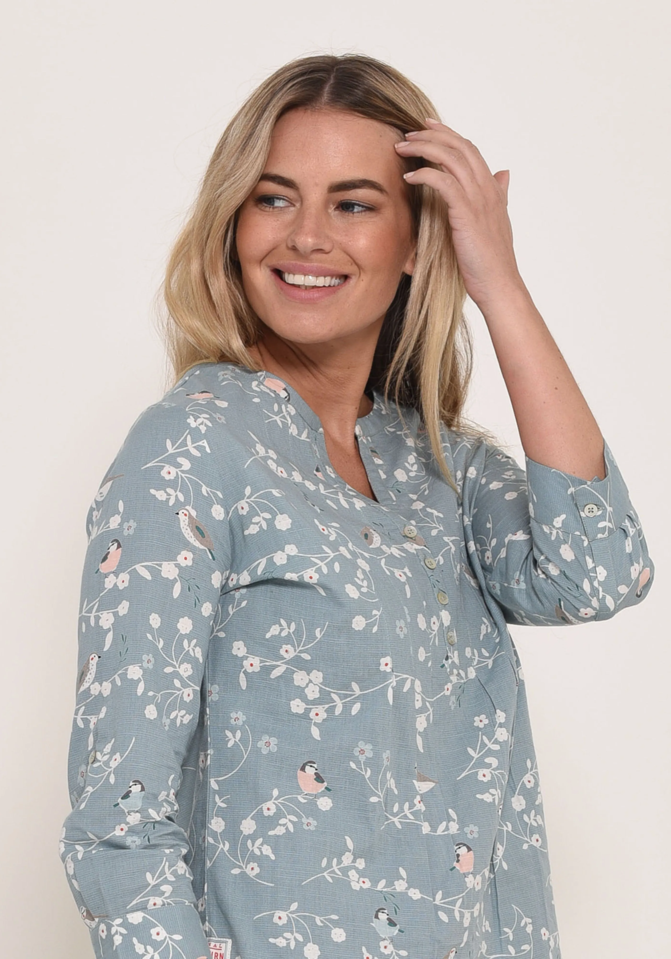 Birds Blossom Blouse