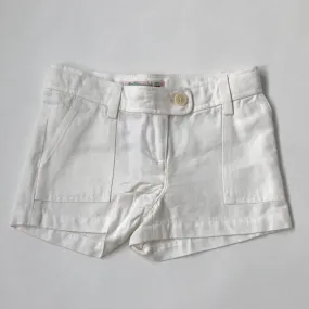 Bonpoint Cream Linen Shorts