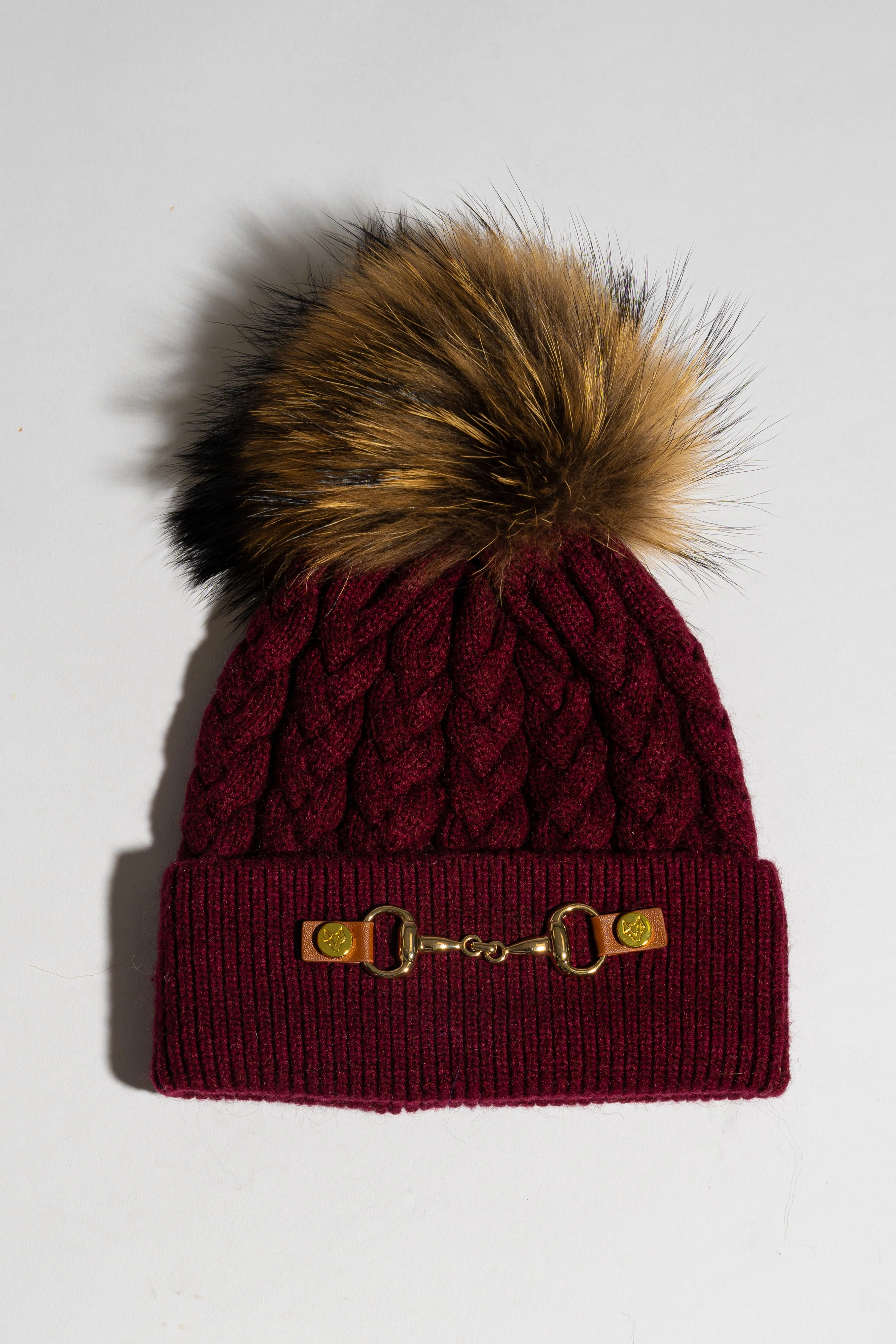 Burley Pom Pom Hat - Wine