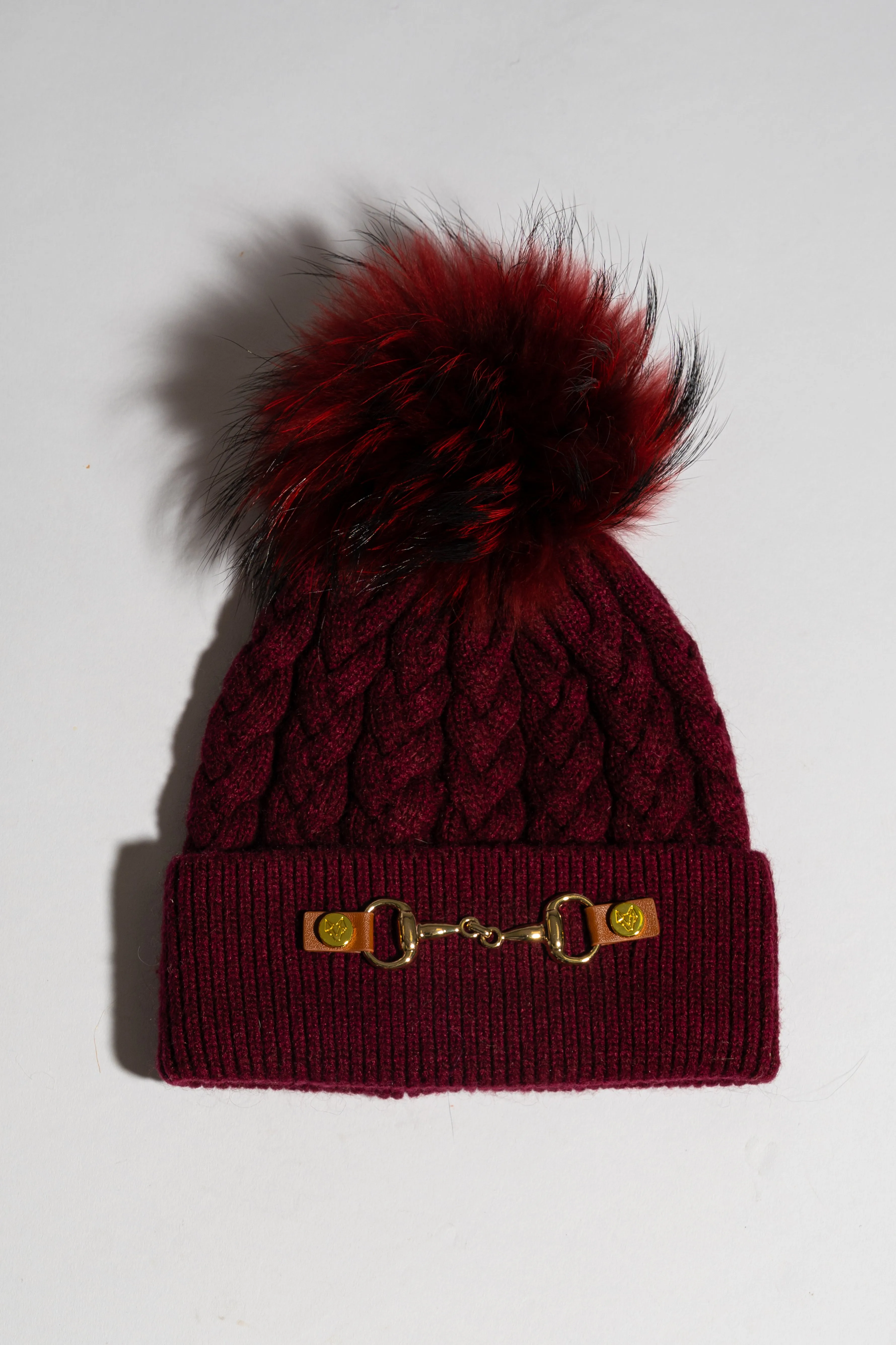 Burley Pom Pom Hat - Wine