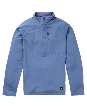 Burton Women's Stockrun Grid Half-Zip Fleece - Slate Blue