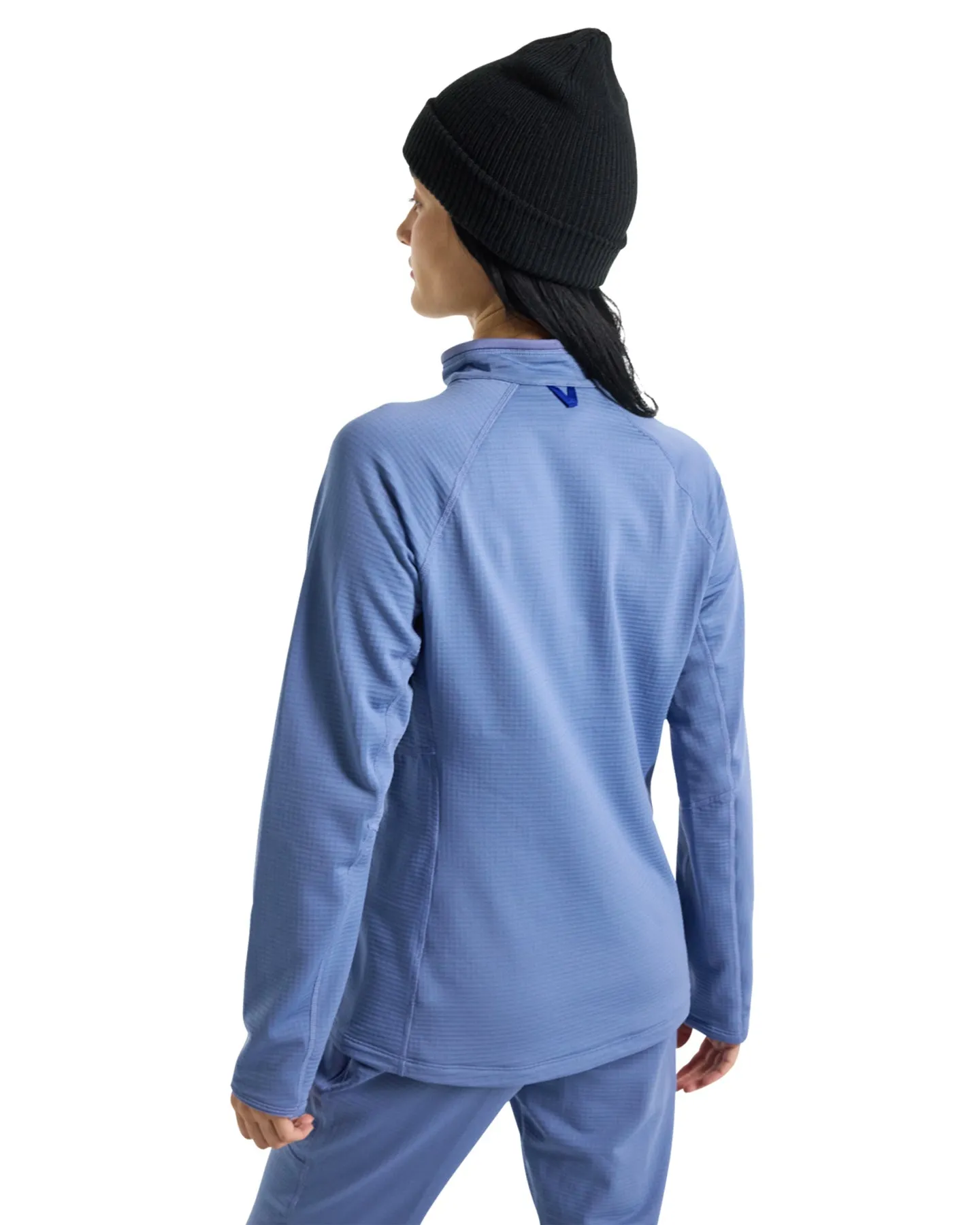 Burton Women's Stockrun Grid Half-Zip Fleece - Slate Blue