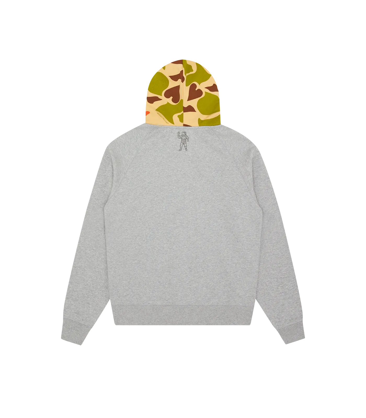 CAMO ARCH LOGO ZIP THROUGH HOOD - HEATHER GREY