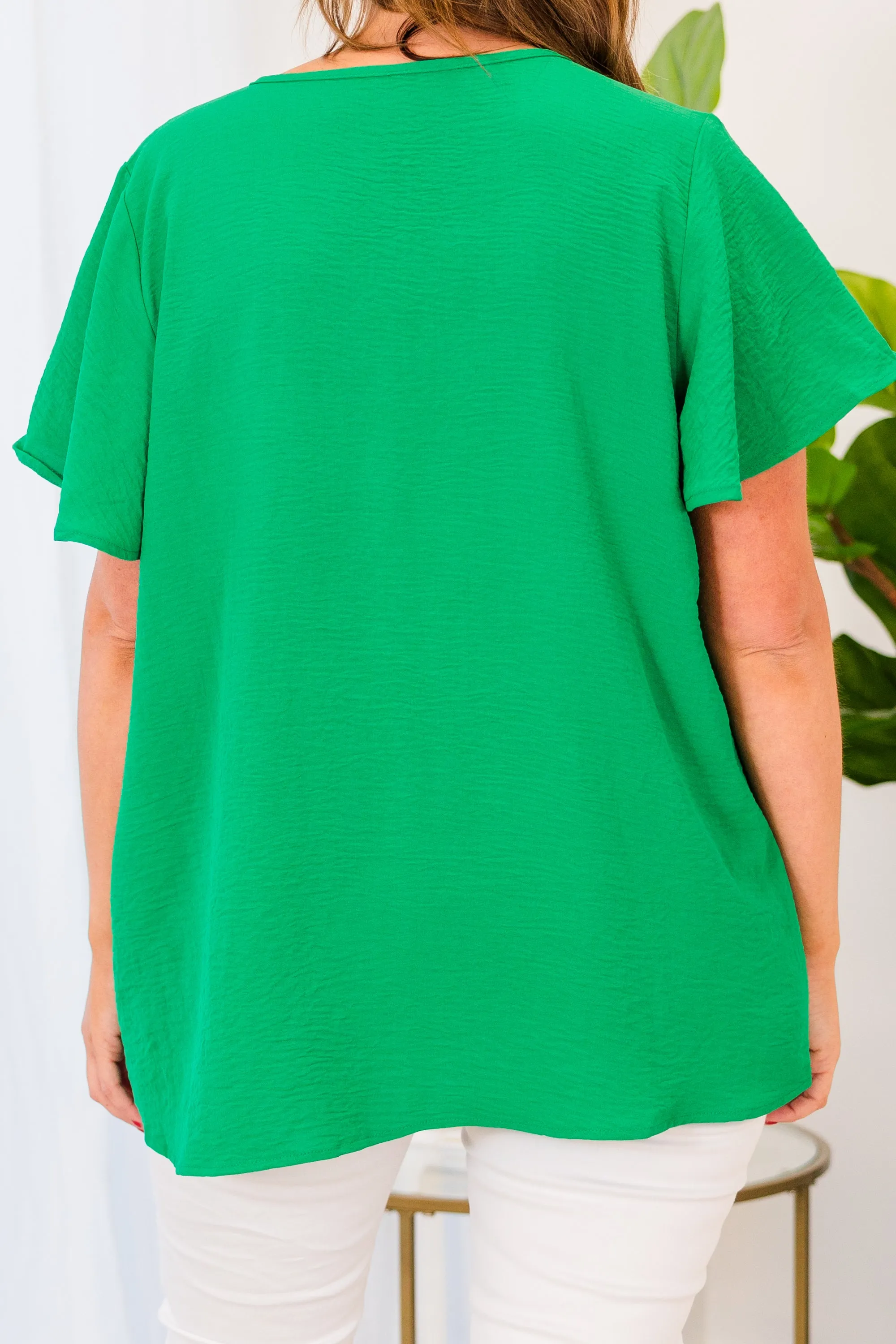 Capital Blouse, Kelly Green