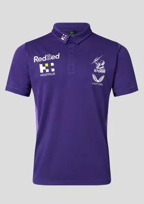 Castore Mens Melbourne Storm Coaches Media Polo Purple  JCMSMTRMP