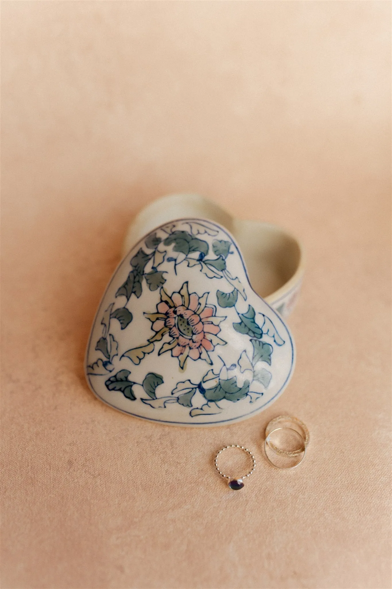 Chinoiserie Heart Jewelry Box