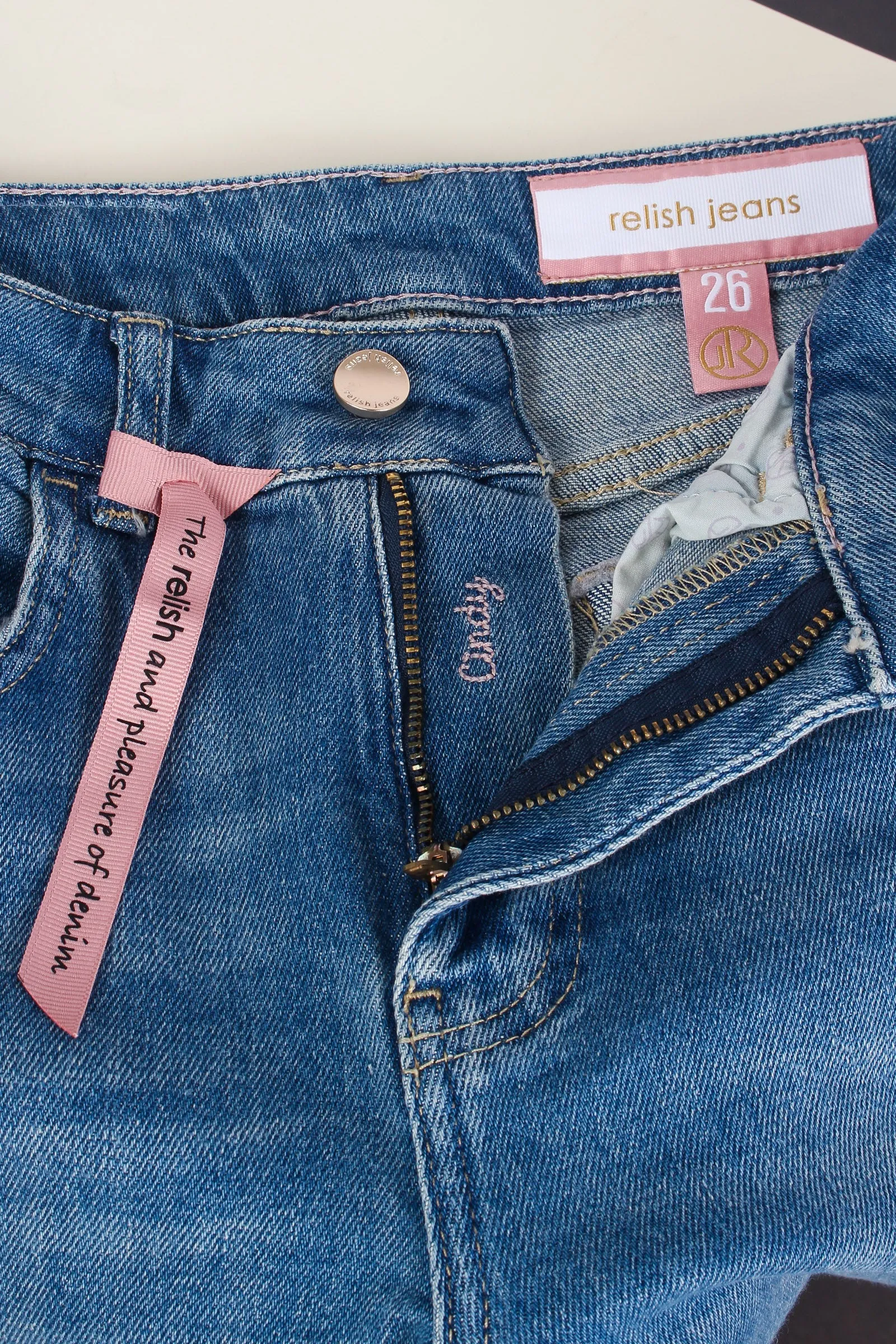 Cindy_22jeans Regular Pulito Blue Denim