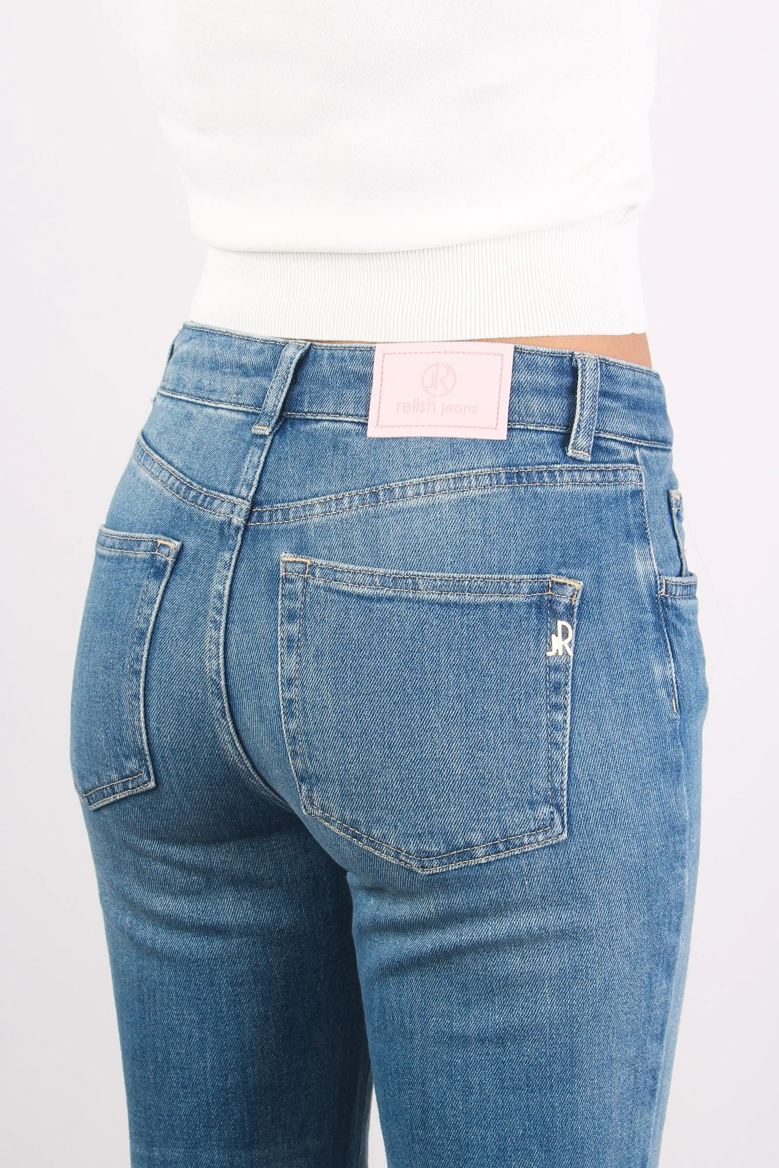 Cindy_22jeans Regular Pulito Blue Denim