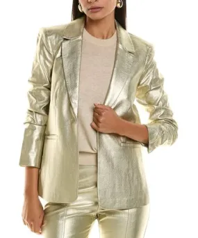 cinq a sept Metallic Snake Kylie Jacket