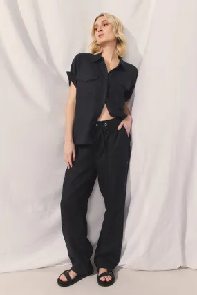 D-Luxe Wide Leg Linen Pant