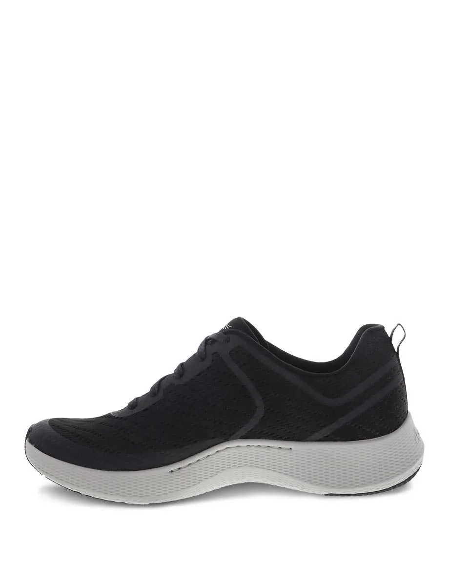 Dansko Womens Sky Lightweight Sneaker- Black Mesh