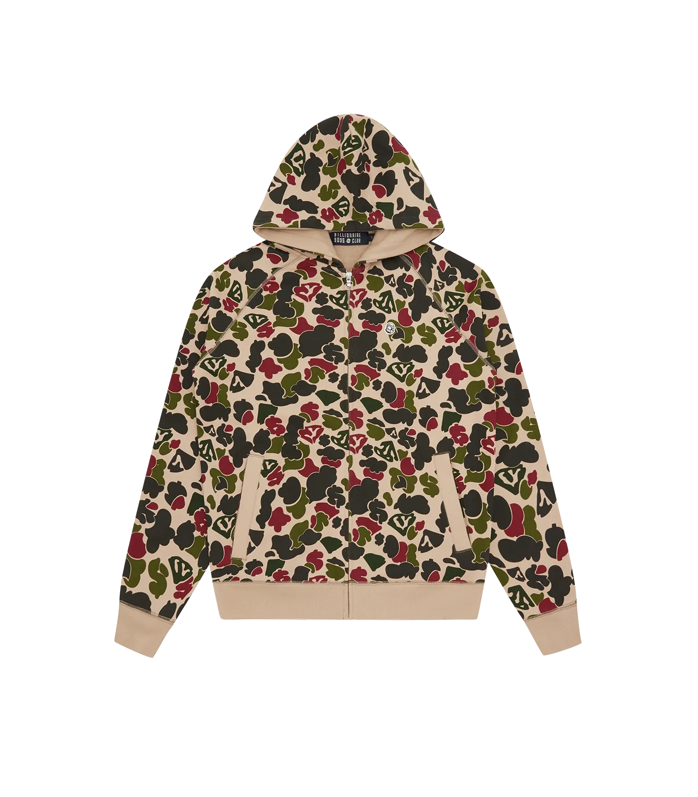 DUCK CAMO ZIP-THROUGH HOOD - MULTI CAMO