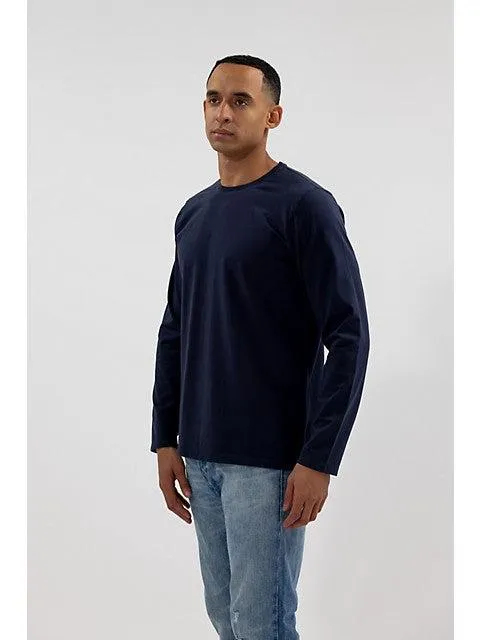 Easy Mondays Long Sleeve T-Shirt In Navy