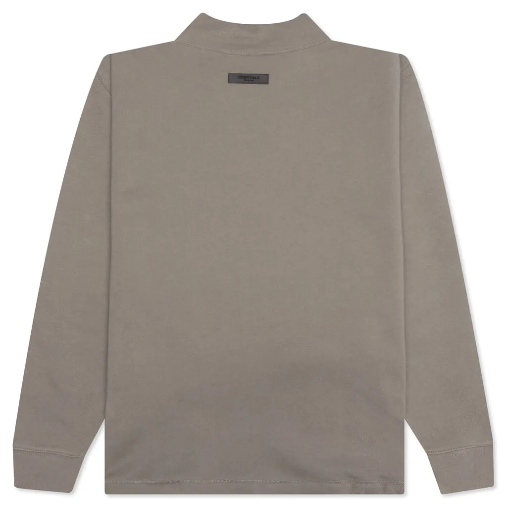 Essentials Relaxed Mockneck - Desert Taupe