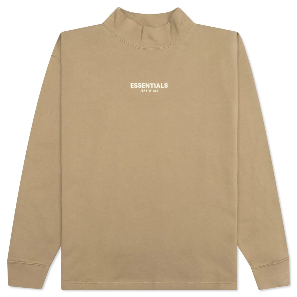 Essentials Relaxed Mockneck - Oak