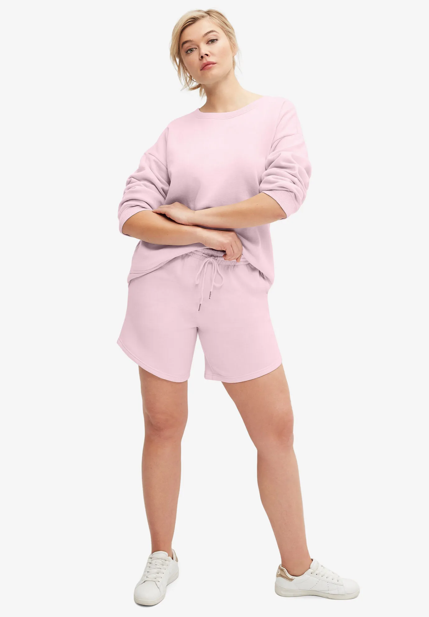 Fleece Sweatshort With Drawstring Waist