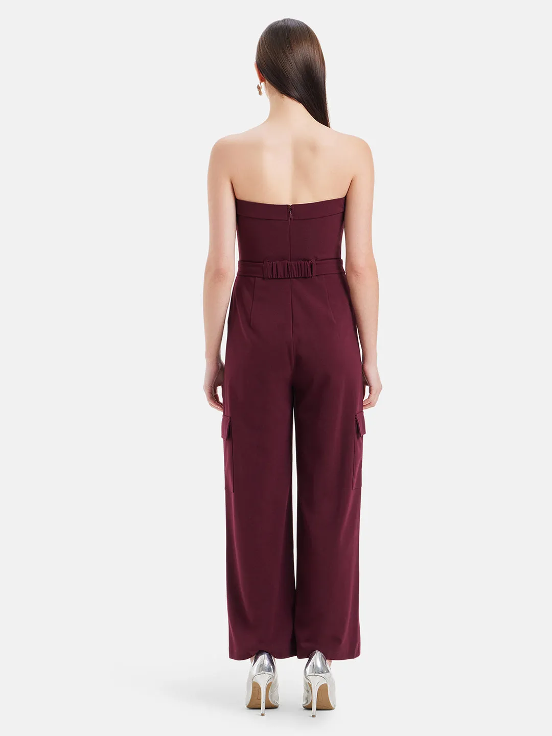 Freya Strapless Jumpsuit With Belt