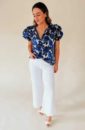 FUN N' FLIRTY PRINTED BLOUSE