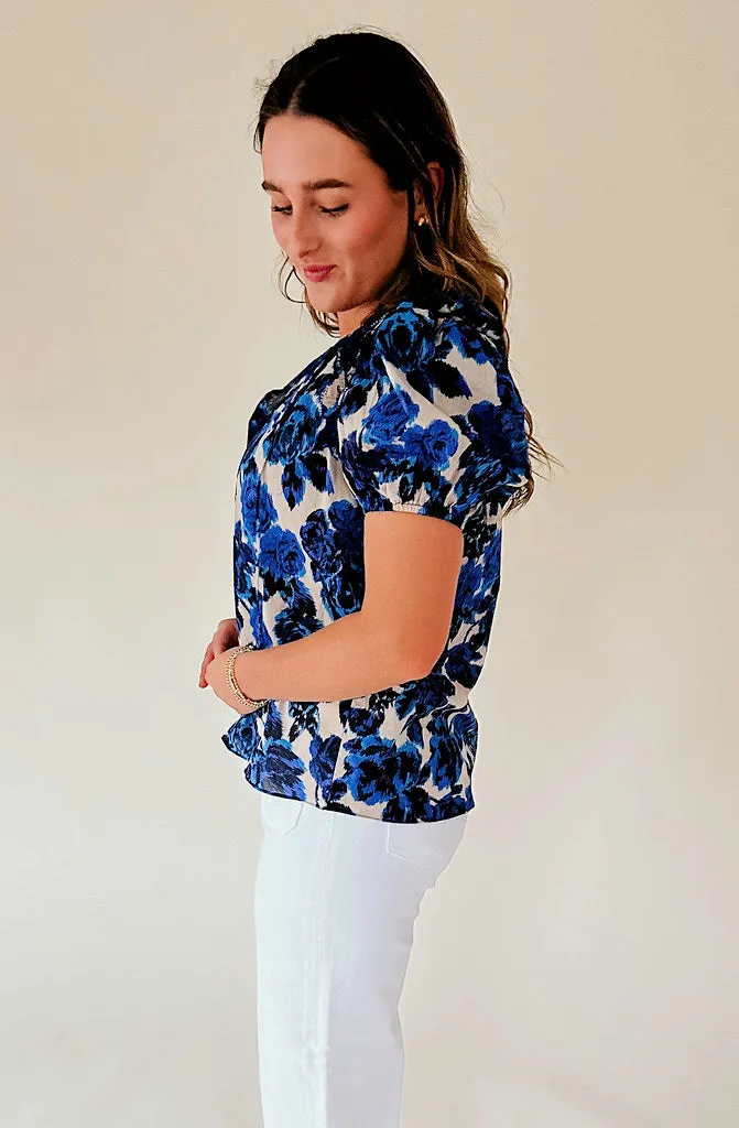 FUN N' FLIRTY PRINTED BLOUSE