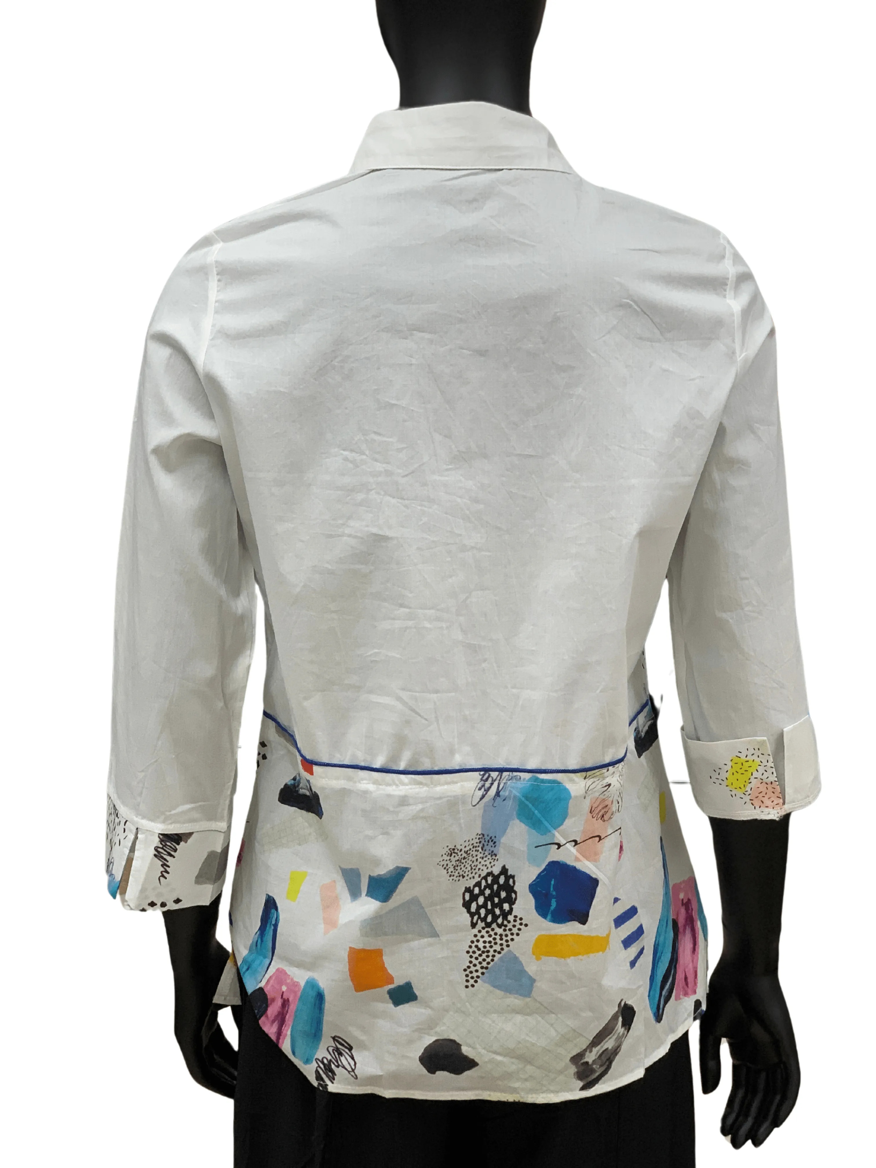 Funsport White/Art Blouse - 241B28