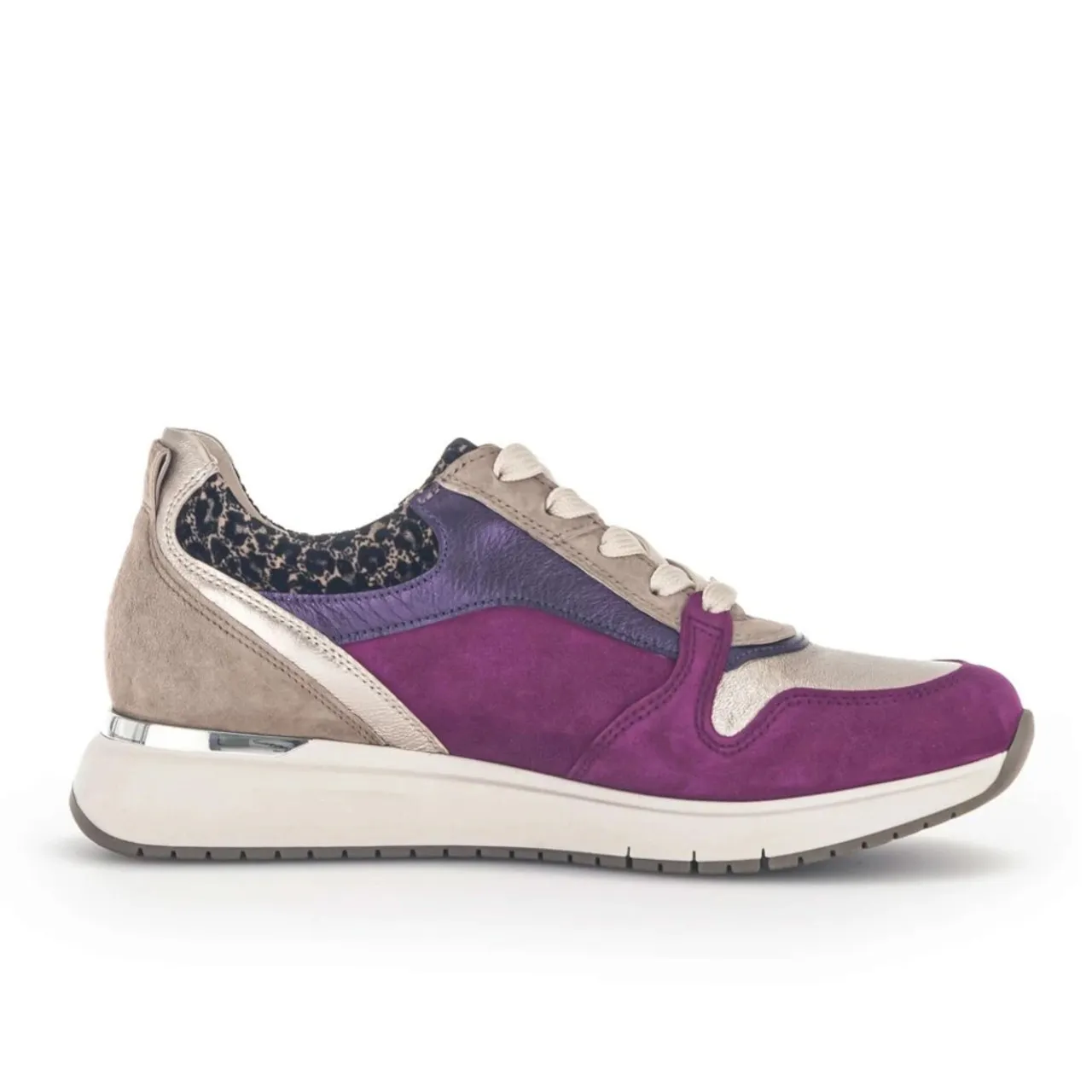 Gabor 56.446.49 Fuchsia Wide Fit Low Sneaker