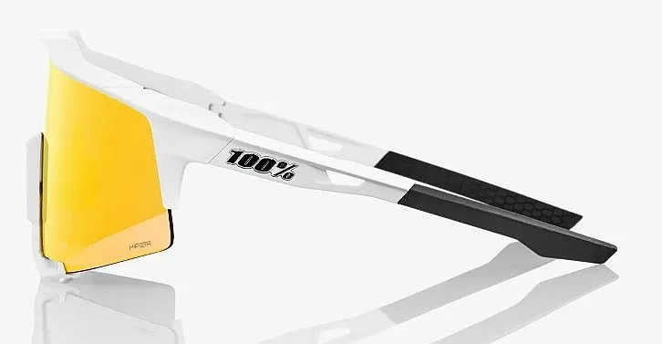 glasses 100% Speedcraft - Soft Tact Off White/HiPER Red Multilayer Mirror Le