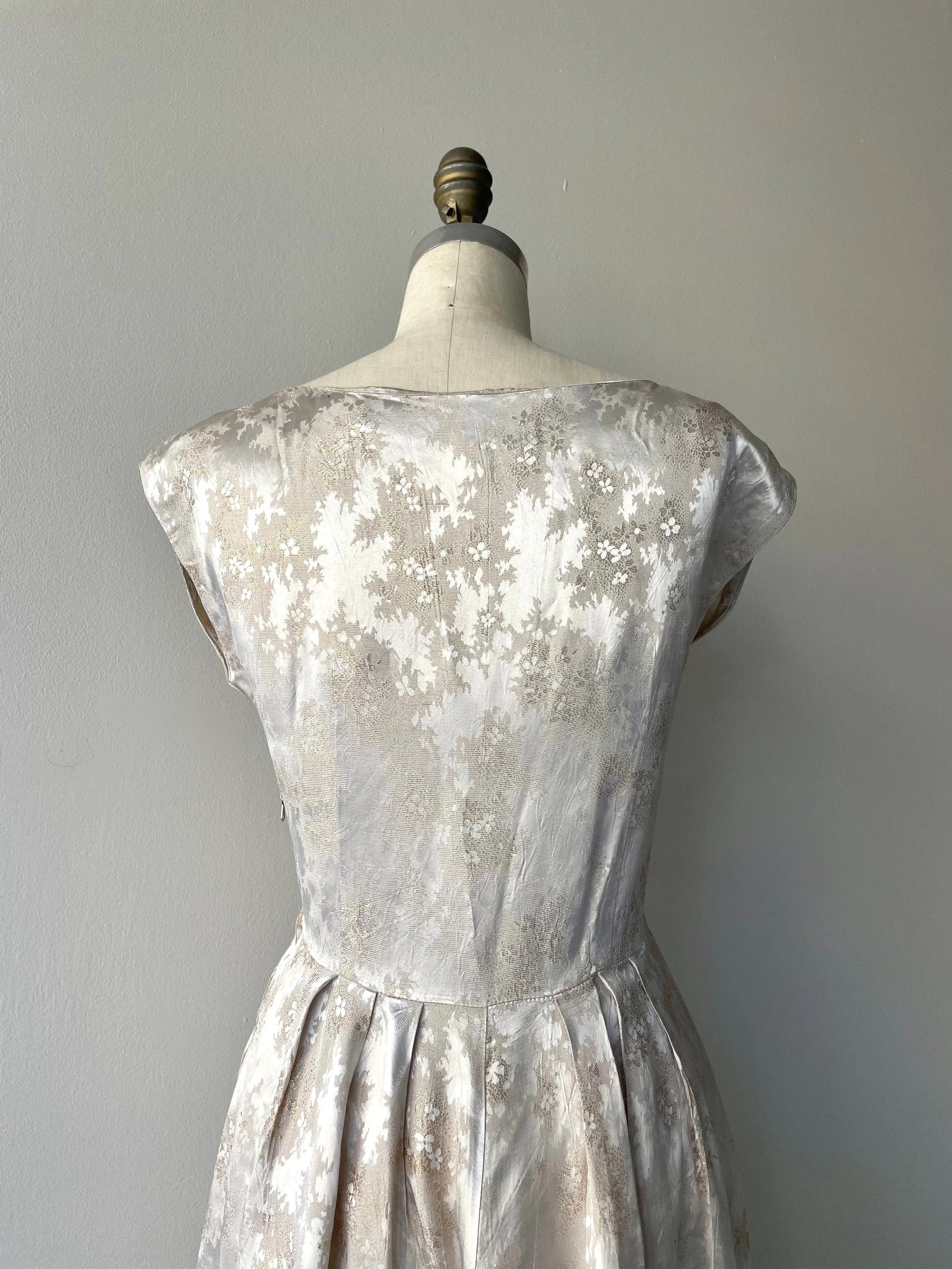 Glassine Brocade Dress | 1960s