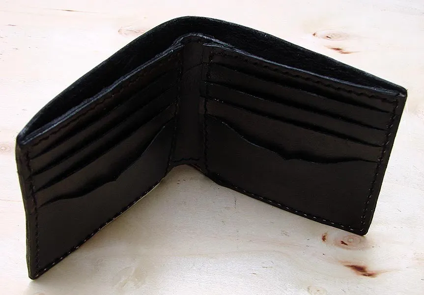 Handcrafted bifold gothic wallet