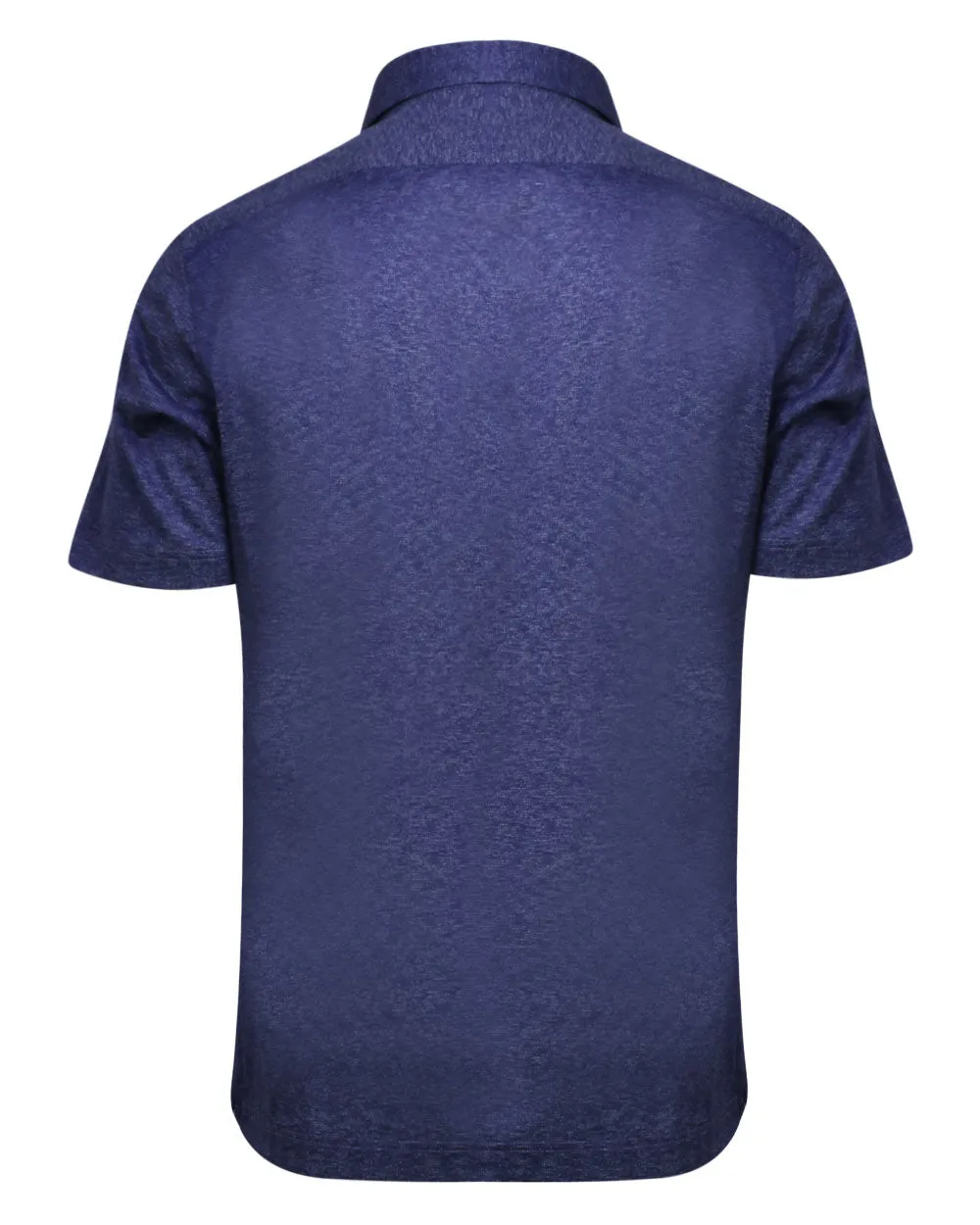 Heathered Purple Pique Polo