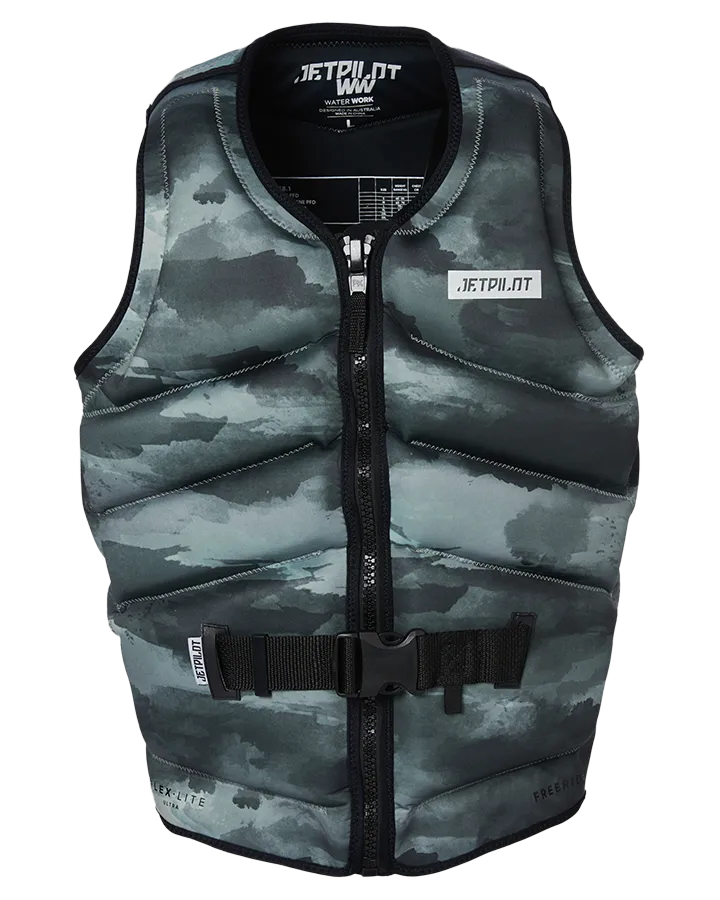 Jetpilot Freeride F/E Mens Neo Vest - Green Camo - 2023