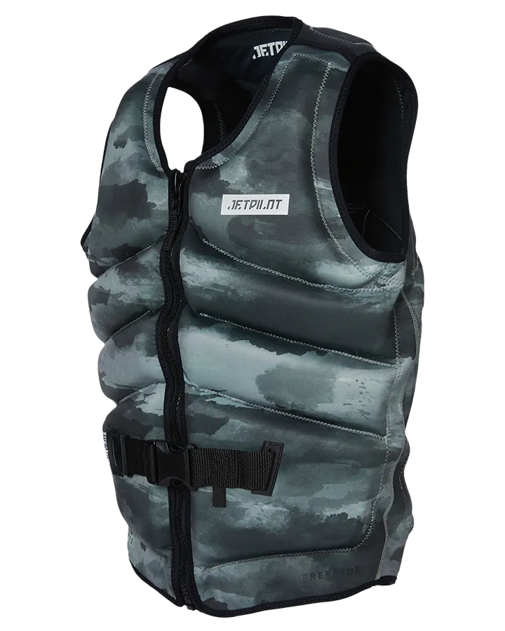 Jetpilot Freeride F/E Mens Neo Vest - Green Camo - 2023