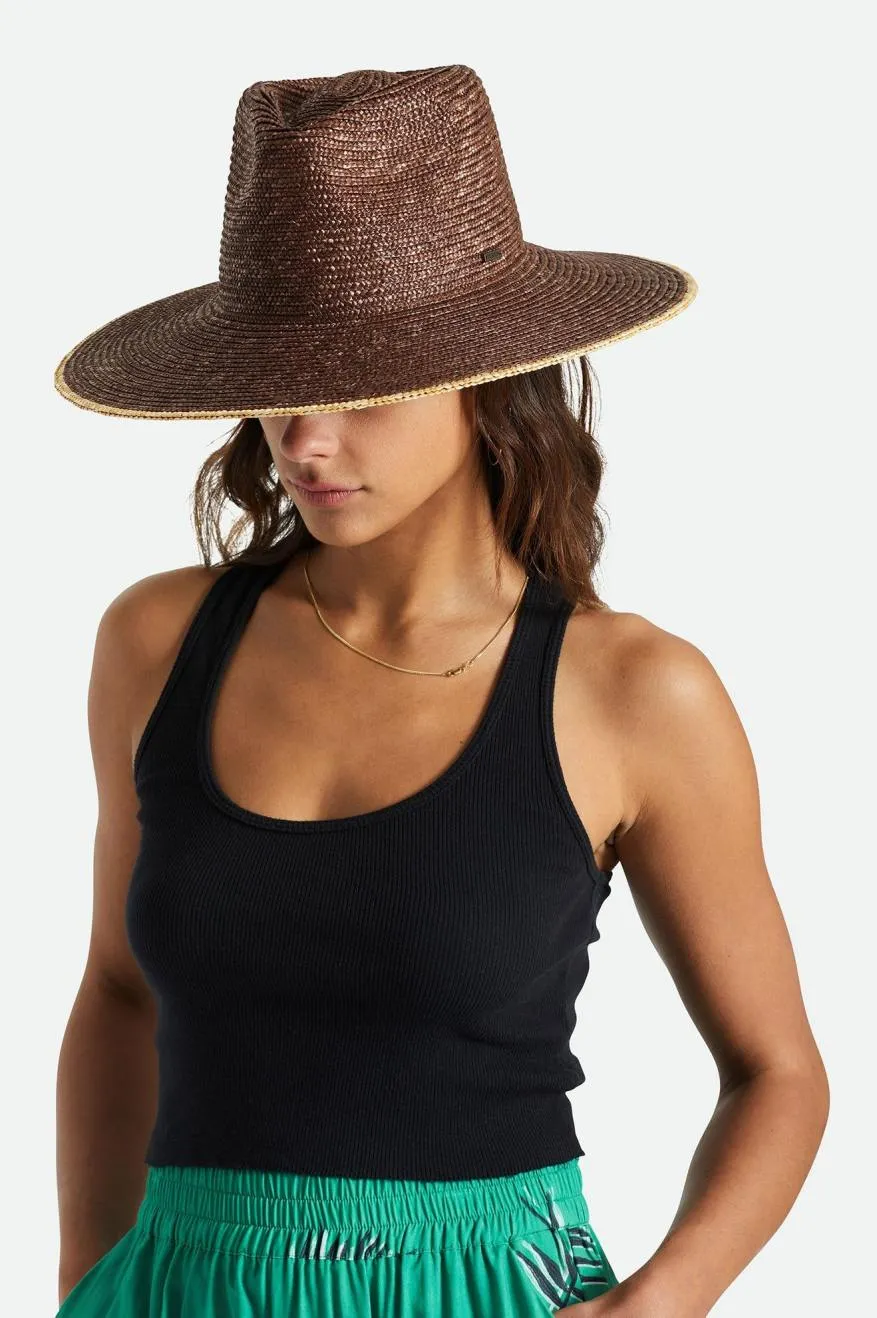 Joanna Festival Hat - Dark Earth/Honey