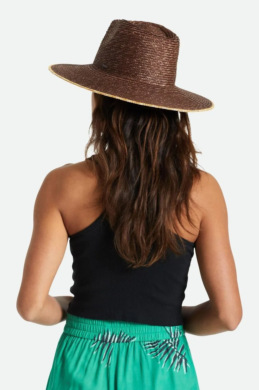 Joanna Festival Hat - Dark Earth/Honey