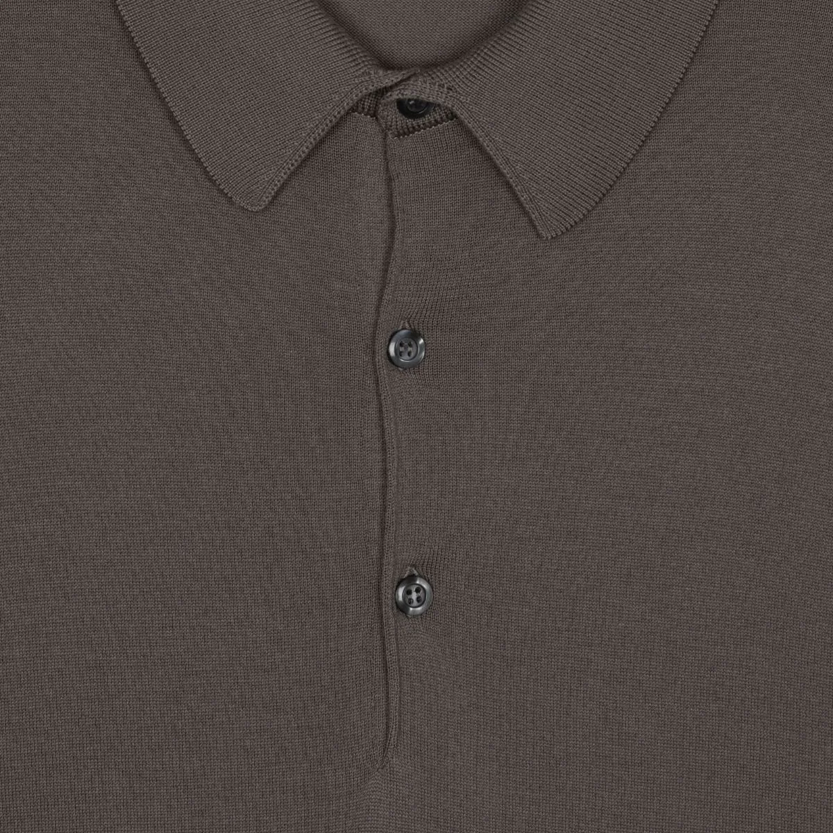 John Smedley - Adrian Sea Island Cotton Polo in Beige Musk