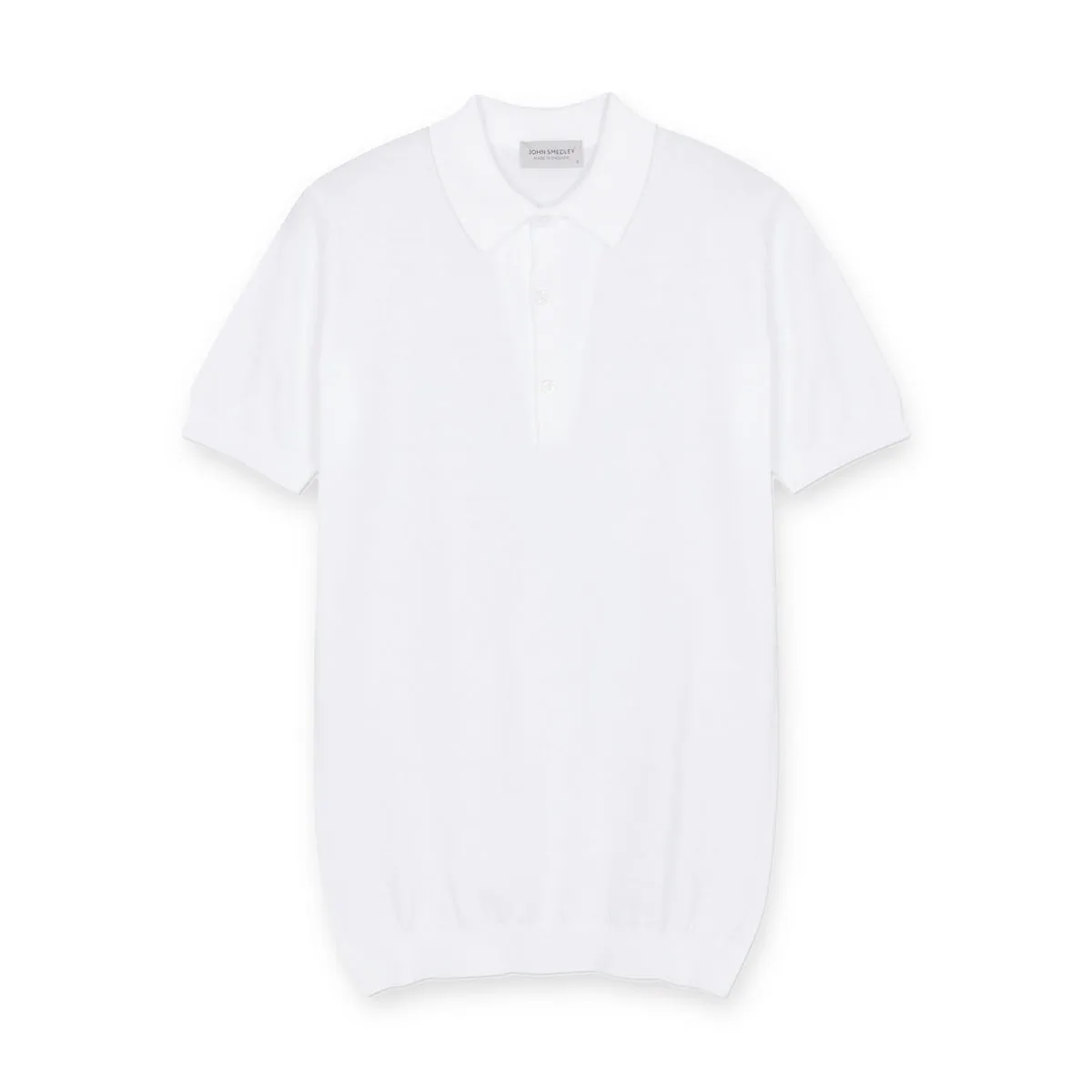 John Smedley - Adrian Sea Island Cotton Polo in White