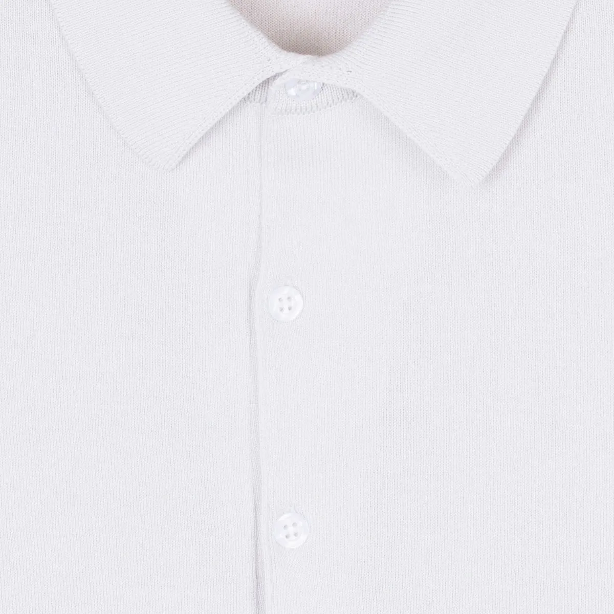 John Smedley - Adrian Sea Island Cotton Polo in White