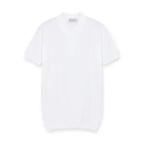 John Smedley - Adrian Sea Island Cotton Polo in White