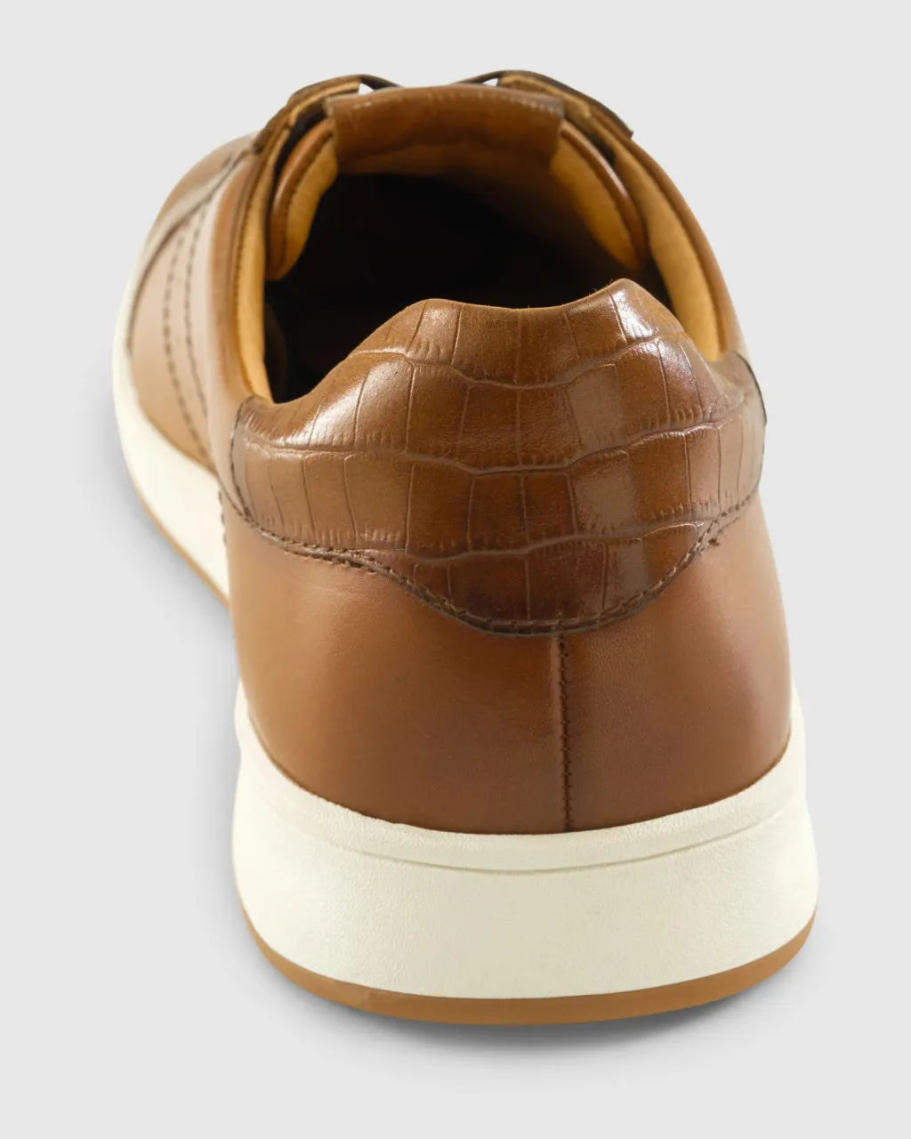 Johnnie-O Topsin Oxford Leather Sneaker: Cognac