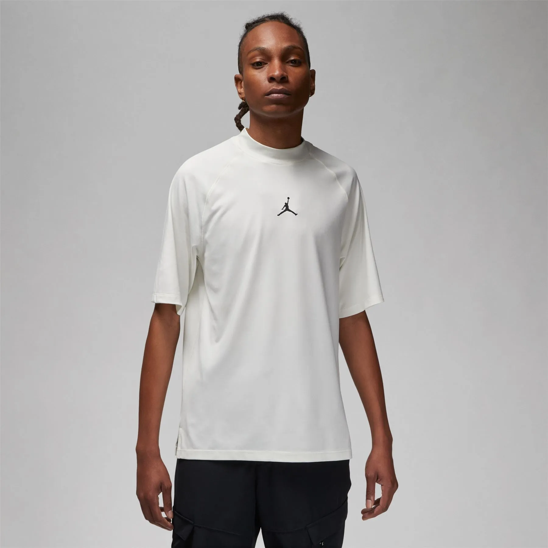 Jordan Dri-FIT Regular Fit Mock Neck Golf Polo White - 2024