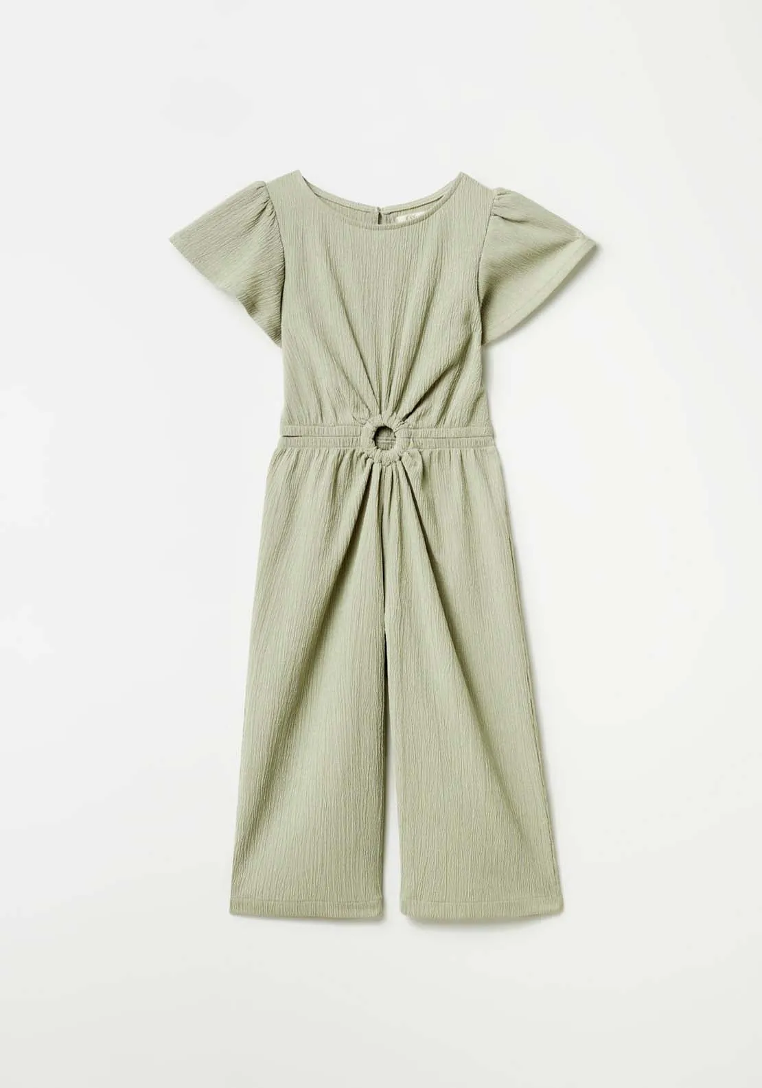 Jumpsuit With Side Cut Out - Green