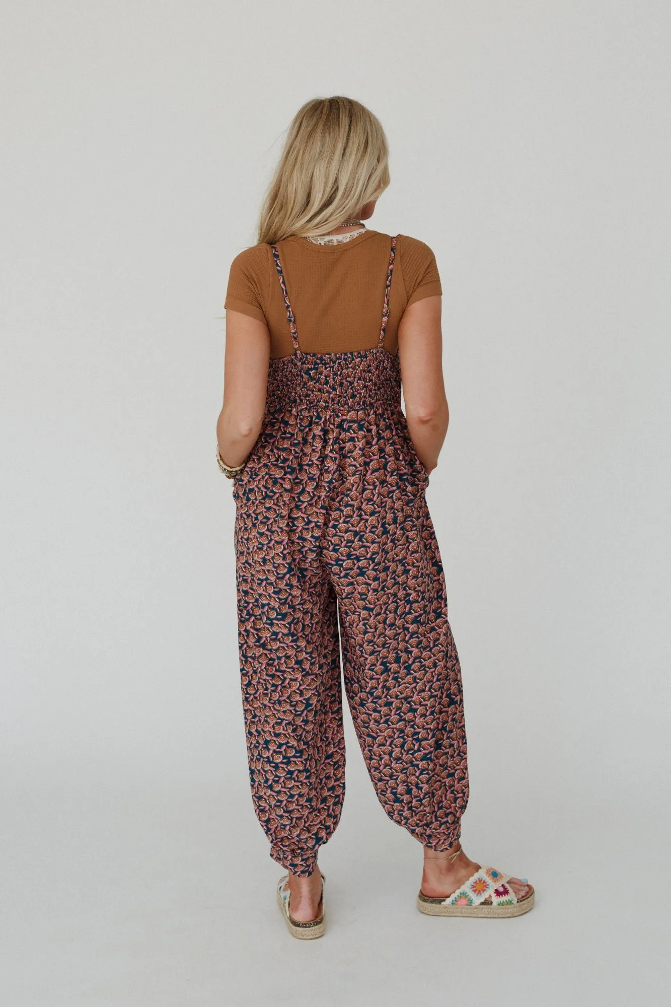 Jungle Mirage Jumpsuit - Teal